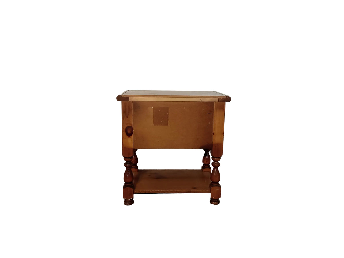 Traditional Pine Wood Nightstand