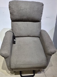 Grey Upholstered Power Recliner / Lift Chair