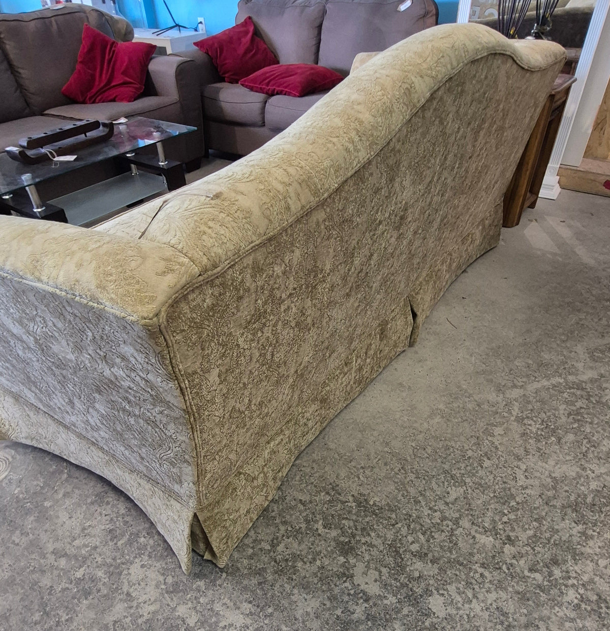 Broyhill Tone on Tone Paisley Upholstered Sofa