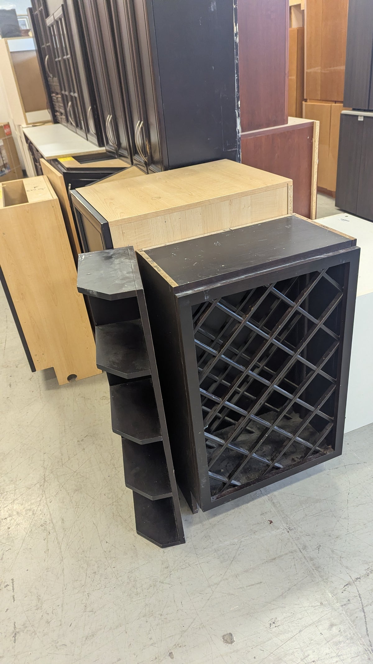 Set of 18 Dark Chocolate Kitchen Cabinets