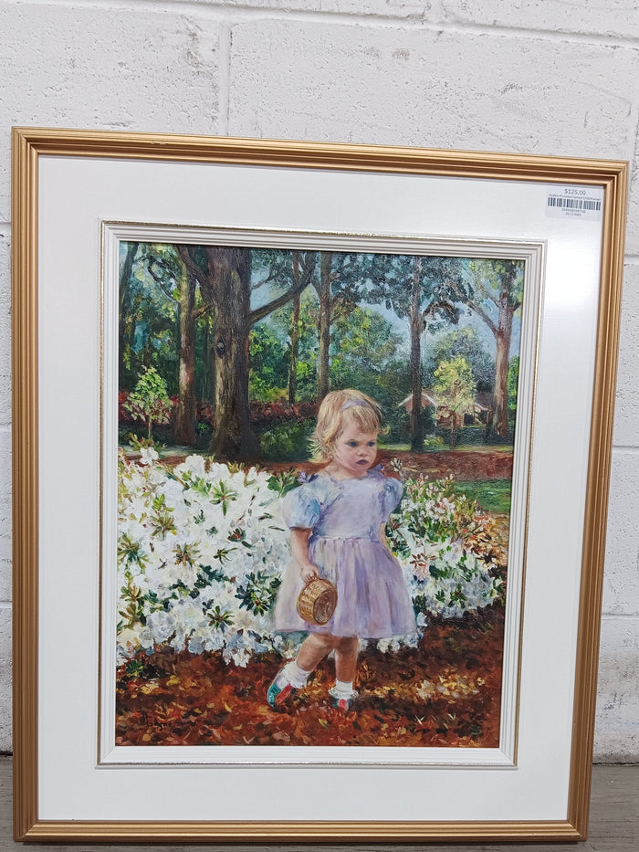 Azalea Princess Framed Child Portrait