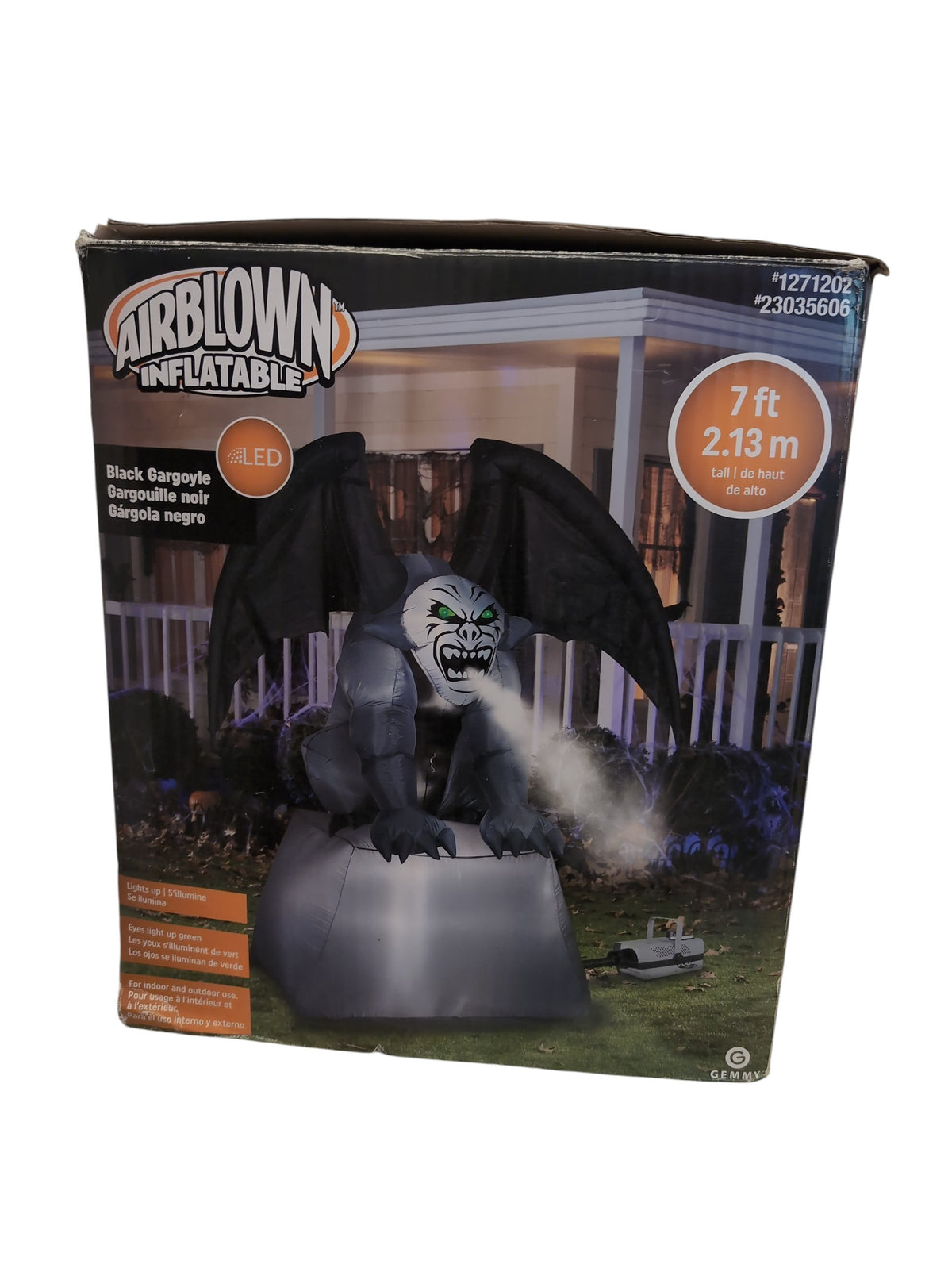 Inflatable Black Gargoyle