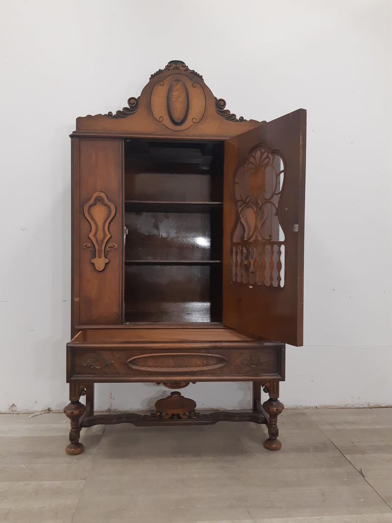 Solid Wood Antique China Cabinet