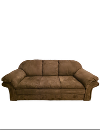 Beige MicroSuede Sofa