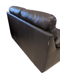 David Divani Brown Leather Sofa