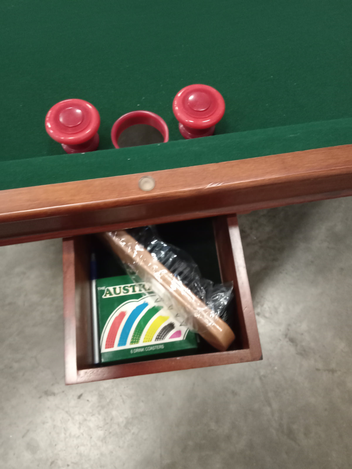 53.5"W Solid Wood Card and Bumper Pool Table