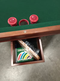 53.5"W Solid Wood Card and Bumper Pool Table