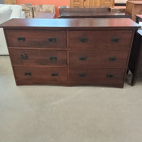 65"W Six Drawer Dresser