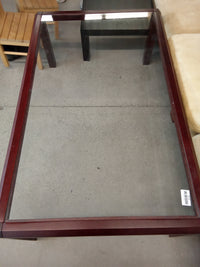 50.5"W Glass Top Coffee Table