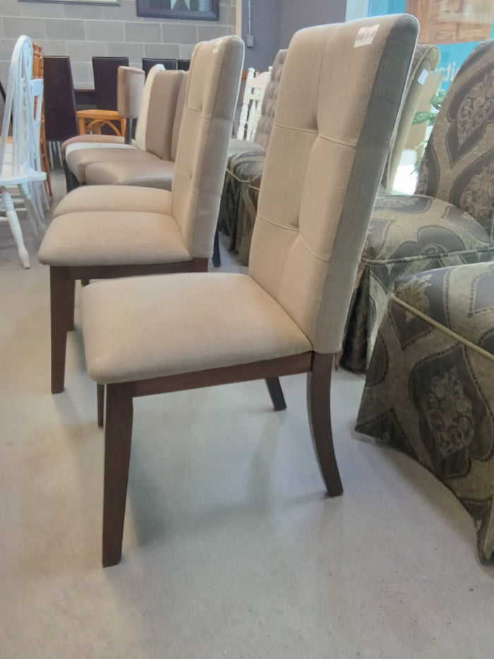 Beige Fabric Dining Chair