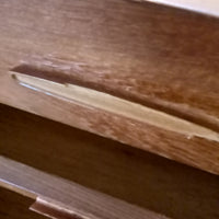60"W Teak 6-Drawer Dresser