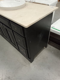54"W Vanity with Marble Countertop and Sink
