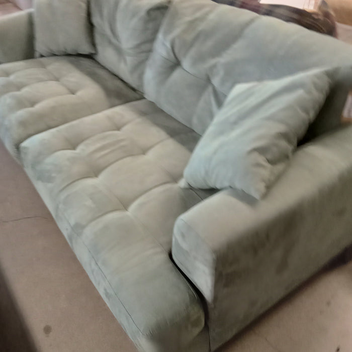 82"W Sea Foam Green Love Seat