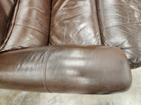 Dark Brown Leather Rocking Recliner