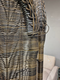 Rattan-Look Privacy Screen