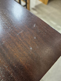 Dark Brown Buffet with Bow-Front Drawers