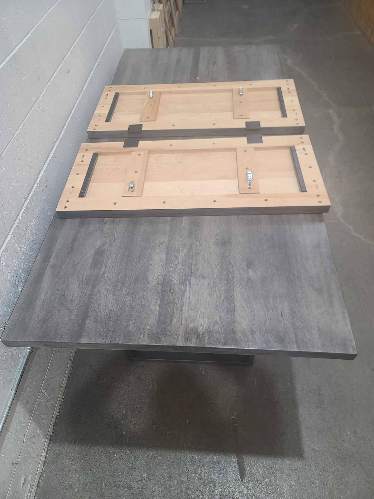 120" W x 40" D Rectangular Solid Wood Table