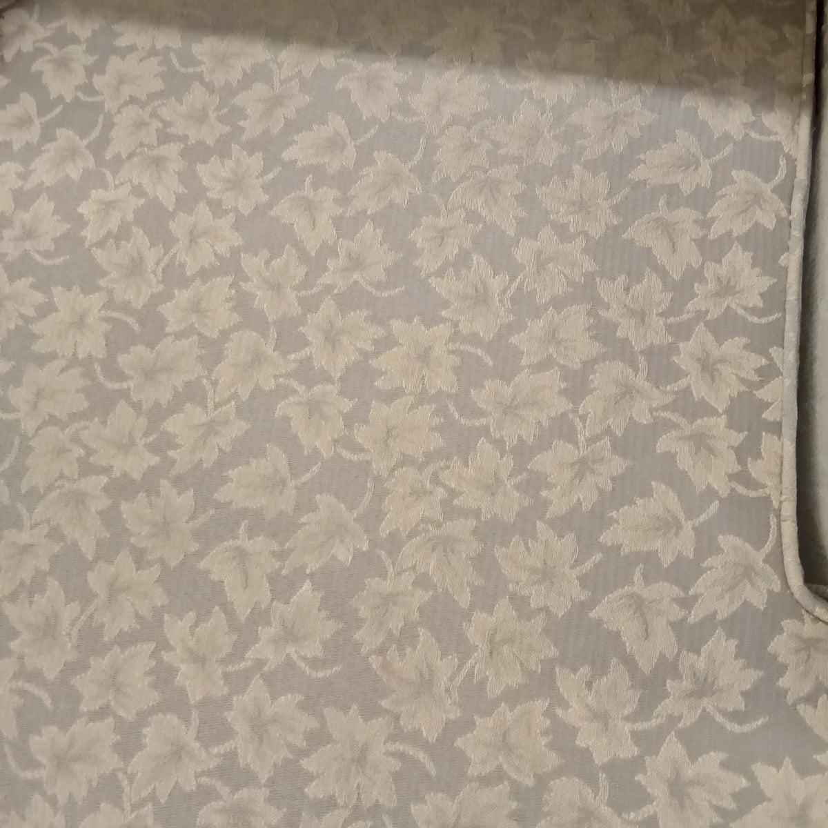 84"W 3-Seat in Sofa in Maple Leaf Motif Fabric