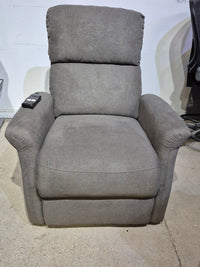 Grey Upholstered Power Recliner / Lift Chair