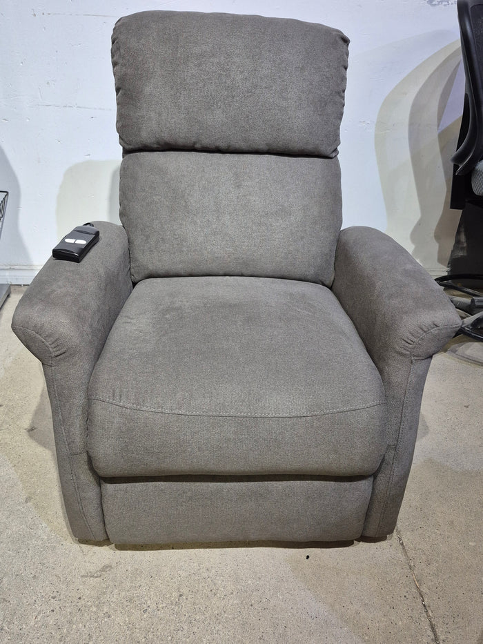 Grey Upholstered Power Recliner / Lift Chair