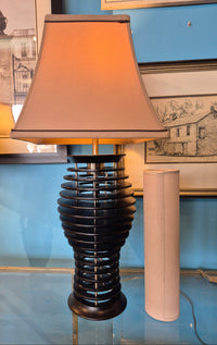 Wood Slat Table Lamp