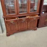 52"W 2-Piece Curio Cabinet