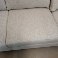 96"W Modern Style 3-Seat Sofa in Light Gray