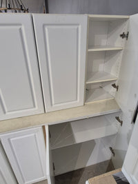 White Thermofoil Cabinet Set