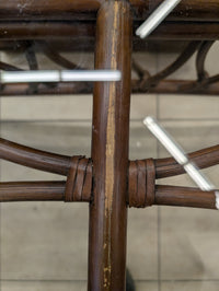 Walnut Coffee Table w/ Glass Top
