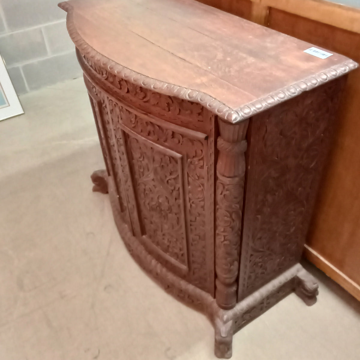 36"W Solid Wood Vintage Cabinet