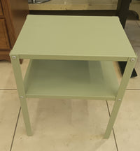 Pair of Sage Green Metal End Tables