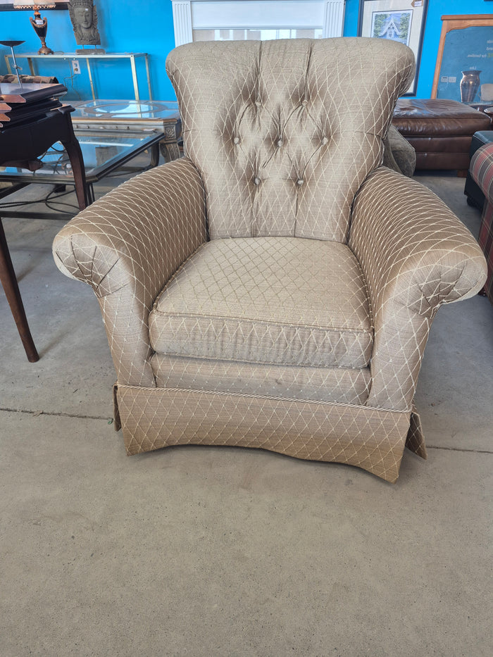 Dobby Weave Tan Accent Chair