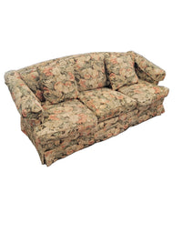 Vintage Floral Skirted Sofa