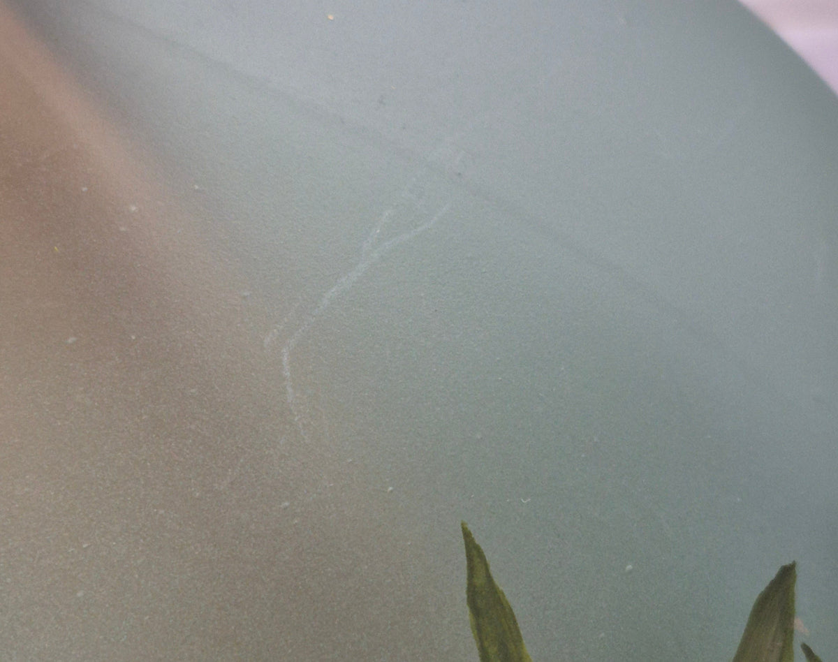 Puntoarte Hand Painted Vase with Dried Flower Arrangement