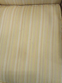 28.5"W Mustard Yellow Striped Armchair