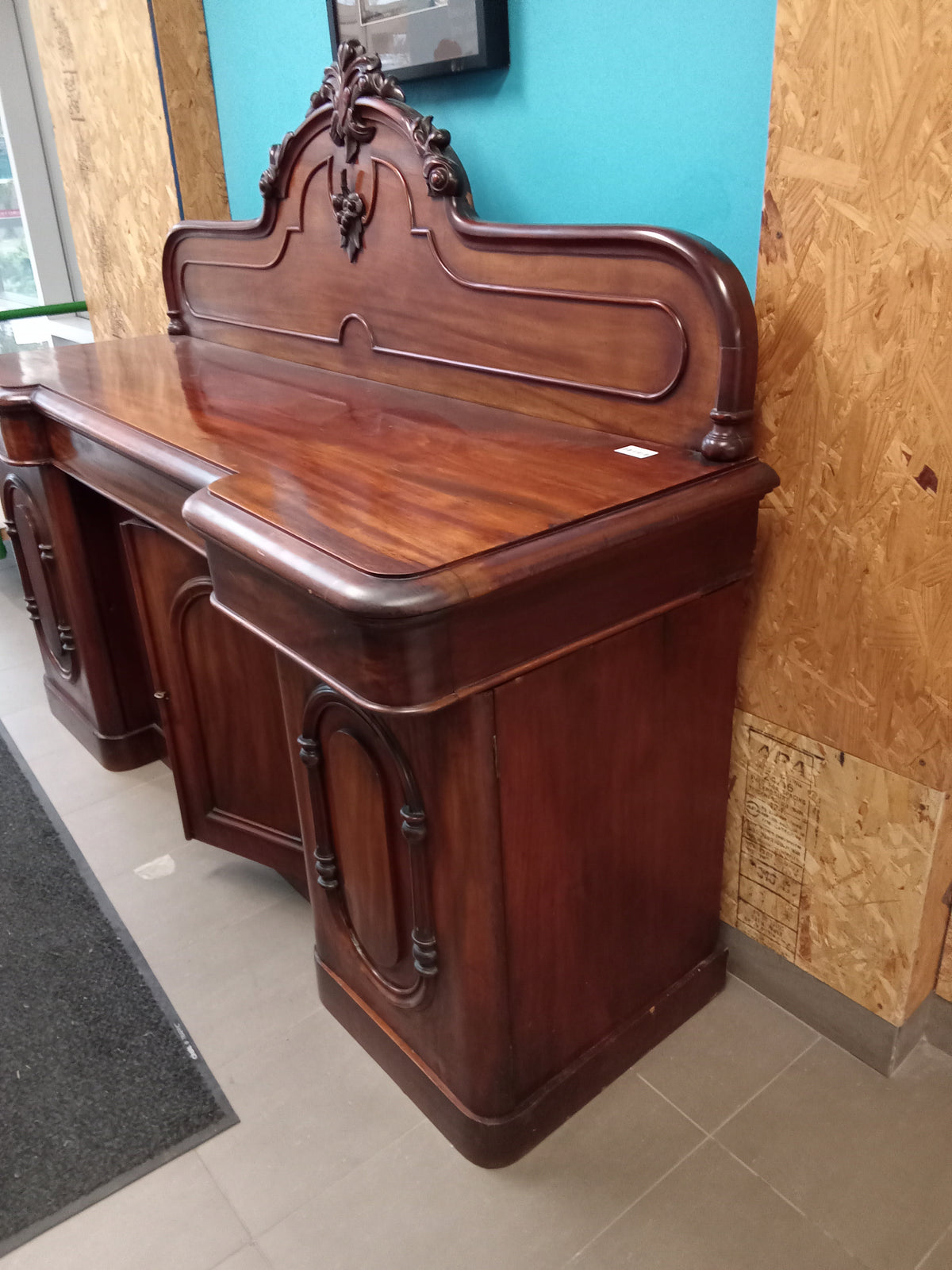 78"W Solid Wood Sideboard