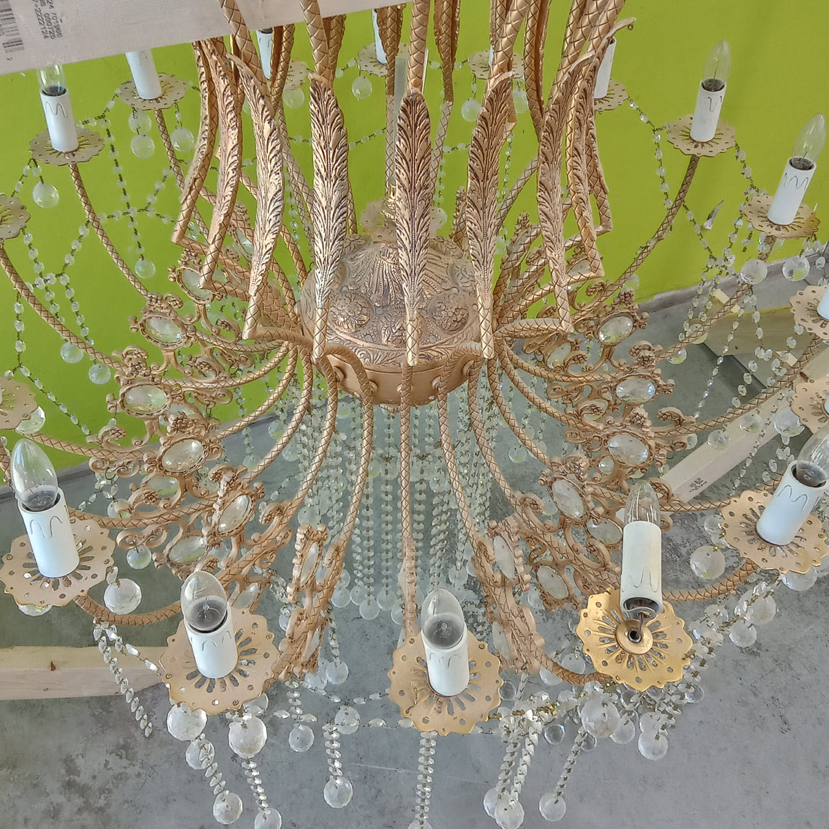 40"Diameter Crystal Chandelier
