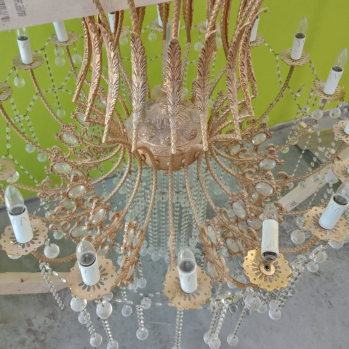 40"Diameter Crystal Chandelier
