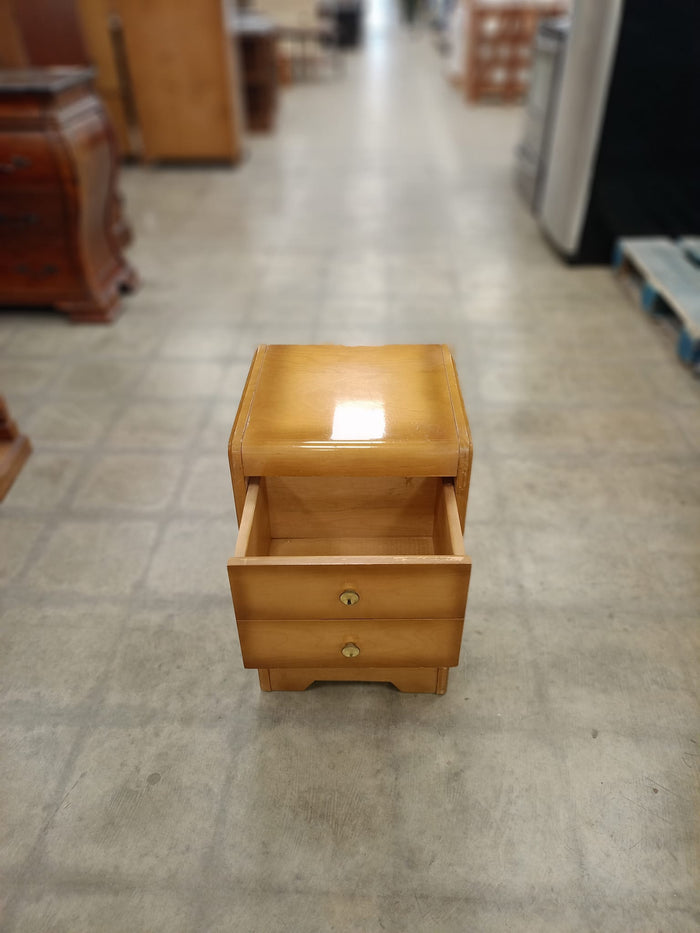Light Colored Wooden Small Cabinet
