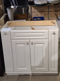 36" White Vanity Cabinet