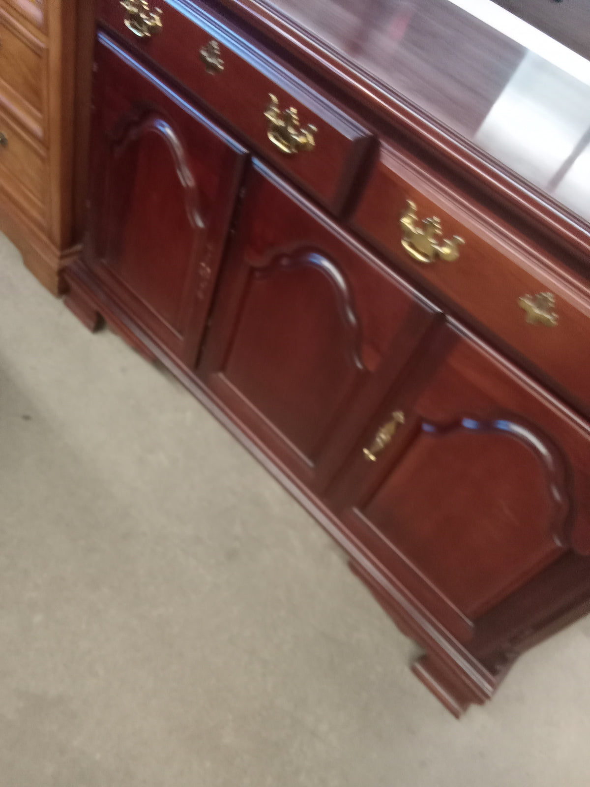 50"W Wooden Antique Sideboard