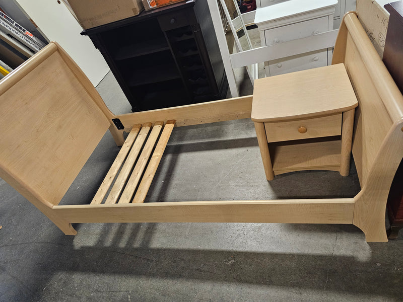 Single Bed with Side Table