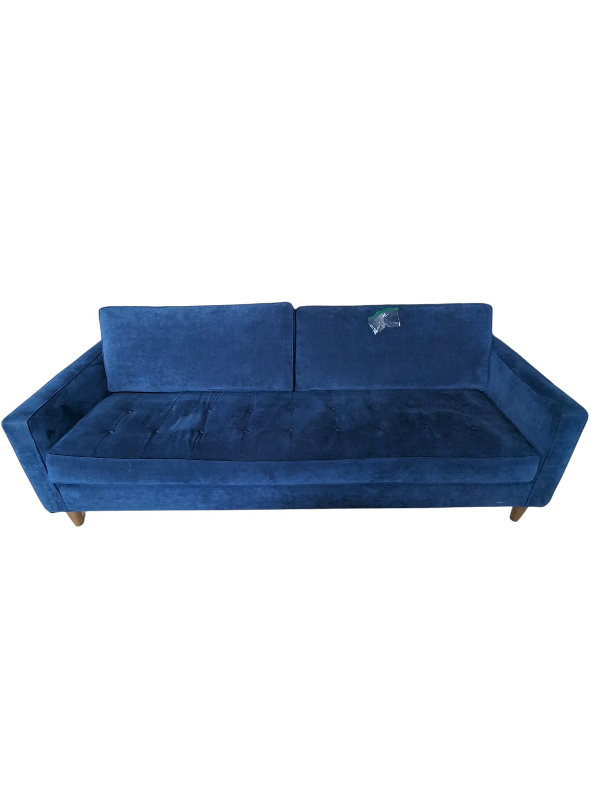 Modern Tufted Deep Blue Sofa (2 Buttons Detached)