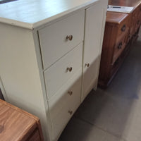 36"W Armoire in White Painted Wood