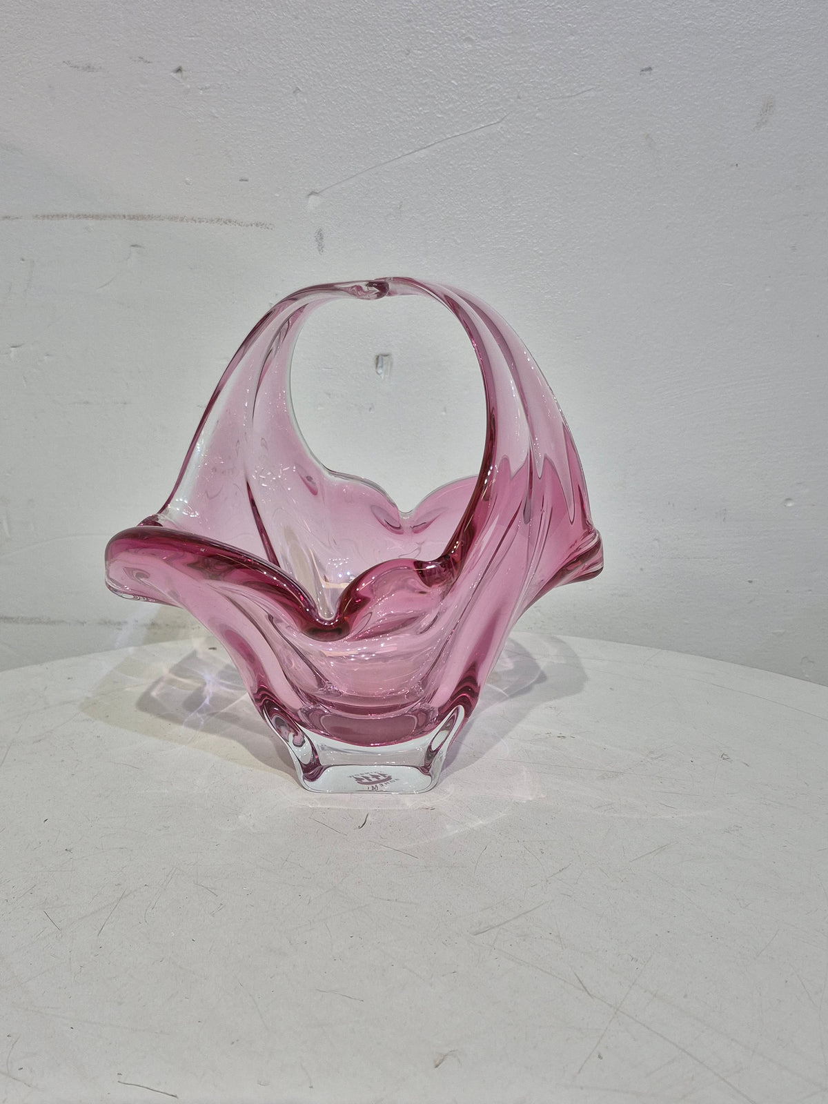 Pink Crystal Bowl - - Rainbow Bohemia