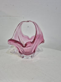 Pink Crystal Bowl - - Rainbow Bohemia