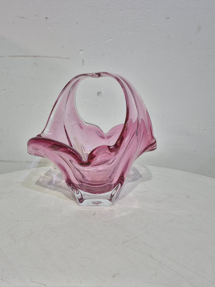 Pink Crystal Bowl - - Rainbow Bohemia