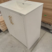 30"W Bathroom Vanity in White