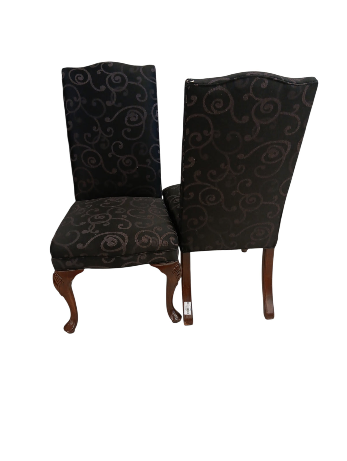 Damask Parsons' Dining Chairs - Pair