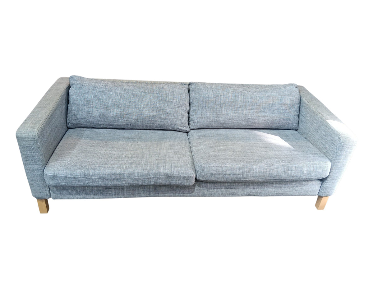 Light Blue Woven Fabric Sofa